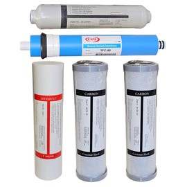 AltonFilter Compatible APEC Ultimate Complete 5 stage high capacity filter set for model ROES-50, RO-45, RO-PUMP RO Reverse Osmosis systems, 100% compatible + instruction