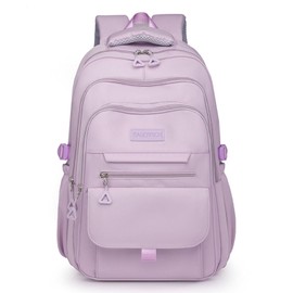 Eagerrich School Cute Aesthetic Backpack Girls Backpack for Students Kids Teen Girls Large Capacity Bookbags College Backpack Laptop Lightweight Bookbag Casual Travel Daypacks School Bag（Purple）