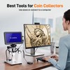 7" LCD Digital Microscope 1200X for Adults,12MP 1080P Solding USB