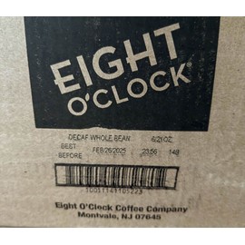 Eight O'Clock Coffee The Original Decaf 21 Ounce Medium Roast Whole Bean 6pk