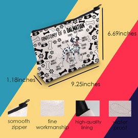 Dalmatian Cosmetic Bag Dalmatian Dog Lover Gift Dalmatian Owner Gift Dalmatian Mom Gift for Women (Da Dog Bag CA)