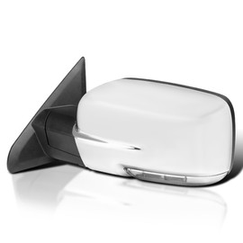 Spec-D Tuning Power Heated Chrome Left Driver Side Mirror Compatible with 2013-2019 Dodge Ram 1500
