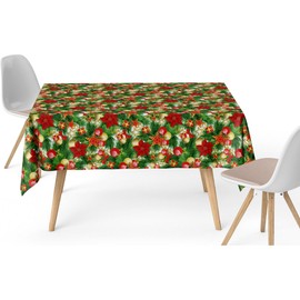 ECOMMERC3 Fleckabweisende Tischdecke für rechteckigen Tisch, Größe 260 x 140 cm, schmutzabweisende Tischdecke, extra weich und wasserdicht, Einheitsgröße