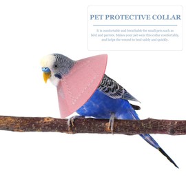 iplusmile Bird Recovery Cone, 4 Pack Bird Cone Collar, Pet Anti- bite Elizabethan Collars, Parrot Recovery Cones for Budgerigar Lovebird Cockatiel Cockatoo
