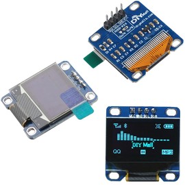 DIYmalls 0.96" inch OLED Display Screen Module I2C IIC Address 0x3C 4pin 128x64 S S - D - 1306 3.3V-5V Blue for Arduino Nano ESP8266 ESP32 (Pack of 3)