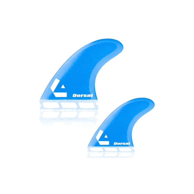 DORSAL Surfboard Fins Quad 4 Set Future Compatible Medium Blue