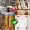 Brass Decorative Screws with Caps, 16 Pcs Wood Screws for