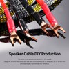 Tertullus 8 Pcs HiFi Speaker Spade Connectors Pure Copper Audio
