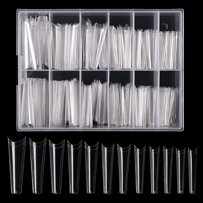 480 Pieces Extra Long XXL False Nails Tips, Extra Long