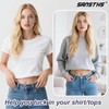 SANSTHS Crop Top Tuck Band for Women Adjustable Tucky Waist