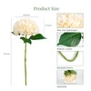 Auihiay 4PCS 21" Hydrangea Artificial Flowers in Vase, Silk Fake