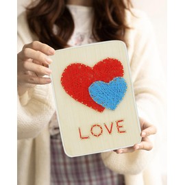 BAZIMA DIY String Art Kit for Beginner, DIY Cordate Craft Kit,Unique Gift,Craft Kit for Holidays