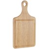 Premier Housewares Rubber Wood Paddle Chopping Board with Groove, 36
