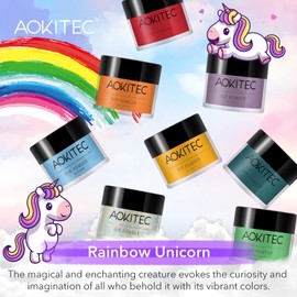 Aokitec 8 Colors Dip Powder Kit, Nail Dipping Powder French Powder Pro Collection System Nail Art Starter Manicure Salon DIY at Home, Odor-Free&Long-Lasting, No Needed Nail Lamp Curing