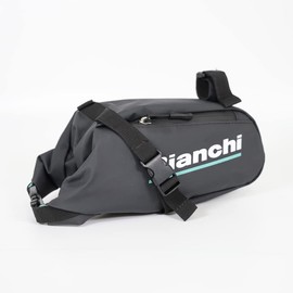 Bianchi JP213S3803BK000 Saddlebag, Large, Black, (W)4.1 x (H)5.3 x (D)7.9 inches (10.5 x 13.5 x 20 cm)