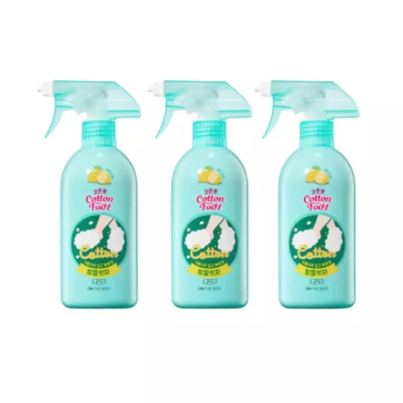 On The Body 온더바디 발을씻자 코튼풋샴푸 레몬향 510ml 3개 On