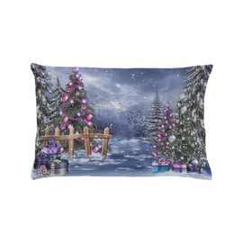 CafePress Christmas Landscape Pillow Case Standard Size Pillowcase, Lumbar Pillow Cover Microfiber