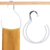 3 PCS Belt Rings Tie Holder Circle Shape Clothes Hanger