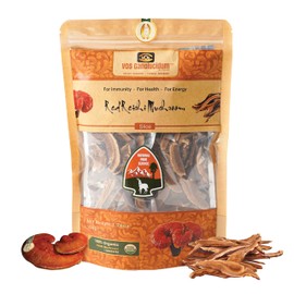 VOS GANOLUCIDUM - 100% Organic Sliced Dried Reishi Mushroom - Premium Quality from VietNam, Gluten Free, Ideal for Tea Brewing and Cook Soup, Immune, Energy Health Support, 1.76 Oz (LCCL)
