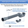Flexible Freestanding Tub Drain Kit, Low Profile Flat P Trap