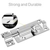 2 pcs 3 Inch Barrel Bolt Security Lock, Stainless Steel