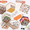 6 Sets DIY 3D House Stickers, Fun DIY Stickers Scene