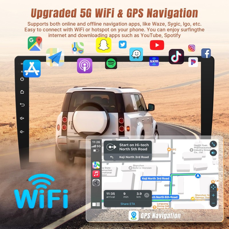 KuTaiTai Car Stereo for Toyota Camry (with J-B-L & Large