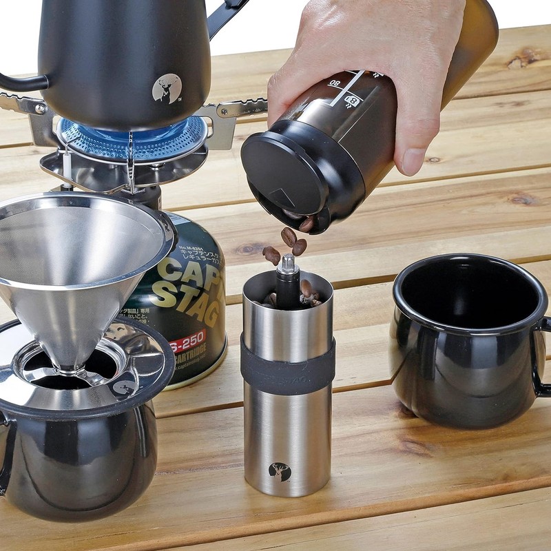 Captain Stag UW-3572 Coffee Beans Measuring Canister, No Measuring Spoon,