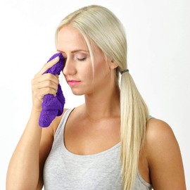 Microfibre Makeup Remover Cloth Face Cleansing Towel 6 Pack (Purple)