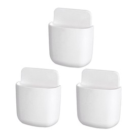 G-MODELL Remote Control Rack Wall Mount Remote Holder Set of 3 (White)