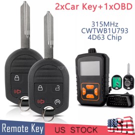 Unbranded 2 for Ford 2011 2012 2013 2014 2015 2016 F150 F350 keyless Remote start Key Fob