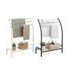 SunnyPoint Freestanding 3 Hanging Bar Towel Rack with Bottom Shelf