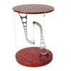 Kontax Tensegrity Table,3.6D x 3.6W x 4.96H in, Maroon