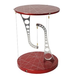 Kontax Tensegrity Table,3.6D x 3.6W x 4.96H in, Maroon