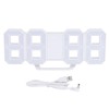 3D LED Digital Clock Bedroom Desktop Snooze Alarm Clock Home
