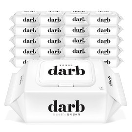 [The answer is the answer] Multipurpose wet wipes cap type 100 sheets 20 packs / [답이답이다] 다용도 물티슈 캡형 100매 20팩