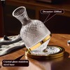 Red Wine Decanter, Spinning Wine Aerator, Thickened Crystal Glass Golden