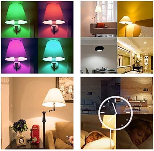 Bombilla LED, 10W E27 Bombilla LED RGB Regulable, para Sala de Estar, Dormitorio, Fiesta, Pub