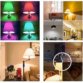 Bombilla LED, 10W E27 Bombilla LED RGB Regulable, para Sala de Estar, Dormitorio, Fiesta, Pub