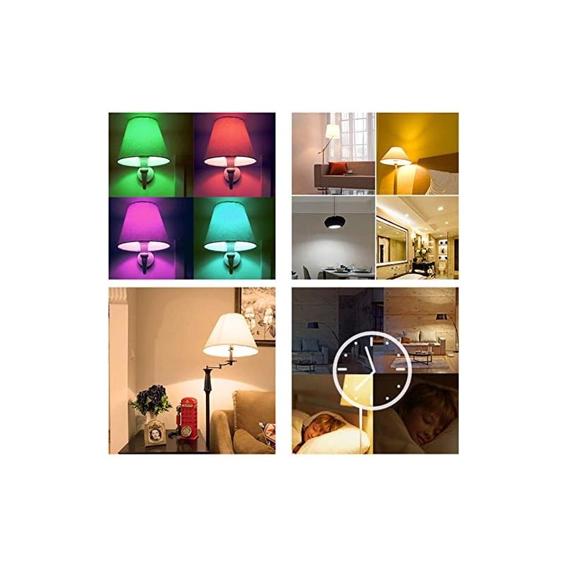 Bombilla LED, 10W E27 Bombilla LED RGB Regulable, para Sala