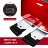 Roter Mond 4 Slice Toaster Retro Stainless Steel with Bagel