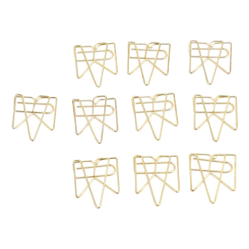 100PCS Metal Crown Paper Clips Multifunctional Rustproof Electroplating Process Prevent