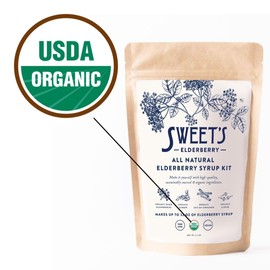 Elderberry Syrup Do-It-Yourself Kit | Certified USDA Organic | Yields up to 32 oz of Syrup | Immune Support | Includes Organic Spice Blend | Black Elderberry | Easy to Prepare