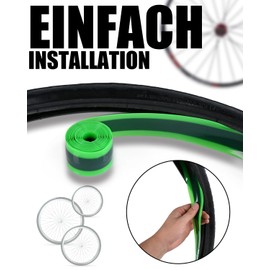 Julai Fahrradreifen-Innenschuh, Mountainbike-Schlauch-Pannenschutz, kompatibel mit 12" 16" 18" 20" 24" 26" 27,5" 29"