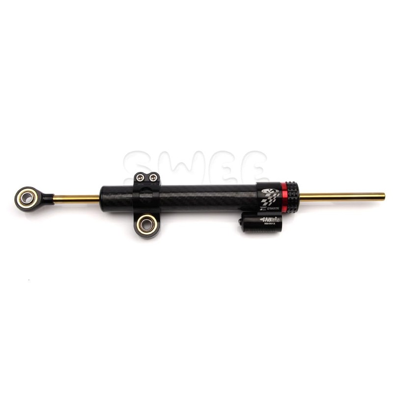 NORXI Universal Motorcycle Steering Damper, Adjustable Steering Damper Stabilizer, Linear