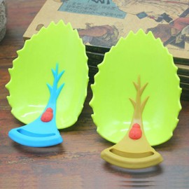 AKOAK 2 Pcs/Pack Safe Baby Faucet Extenders Natural Leaves Design Faucet Handle Extensions Sink Handle Extenders for Babies,Toddlers,Kids and Children（Brown and Blue）