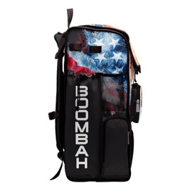 Boombah Superpack Bat Bag - Backpack Version (no wheels) - Holds 4 Bats - USA Baseball Vintage Black/Red/White