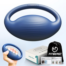 FitBeast Hand Exercise Balls - Heavy Resistance Levels Stress Balls for Adults, Squeeze Balls for Hand Therapy, Rehabilitation, Arthritis, Muscle Building (Navy Blue)
