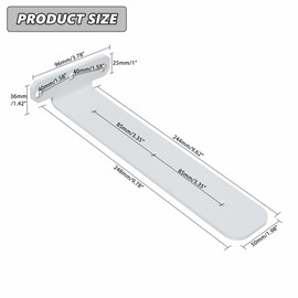 Alise Floating Shelf Brackets, 4 Pcs 90° L Brackets Heavy Duty for Wood, 10in White Brackets for Wall Hidden Shelves, Metal Shelving Supports for Home, Garden, Office and DIY