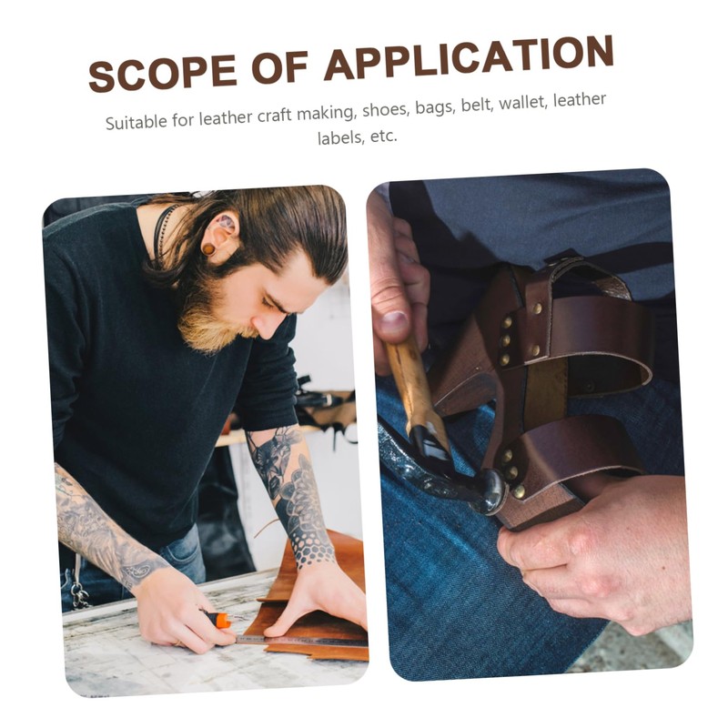 CORHAD 1 Set Leather Craft Stamping Tool Durable Alphabet Stamps